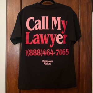 Chinatown Market Call My Lawyer Shirt - Size Large